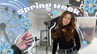 🩵🌸spring week 🩵🌸/ весеняя неделя/ учеба/ шоппинг/yulaindi