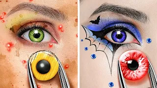 AMAZING MAKEOVER GADGETS || From Nerd To Vampire! Extreme Beauty Transformations by 123 GO! FOOD