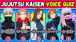 JUJUTSU KAISEN VOICE QUIZ 🔥🗣️ | Guess the Character By Voice | Jujutsu Kaisen Quiz