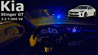 2021 Kia Stinger GT (facelift) | night POV test drive