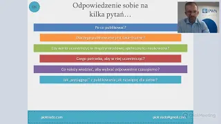 Webinar: Artykuł jako źródło sukcesu naukowego – jak pisać skutecznie?