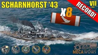 Scharnhorst '43 8 Kills & 149k Damage | World of Warships Gameplay