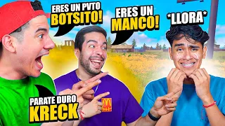 BROMA PESADA A KRECK GAMER DE QUE ES UN MANCO JUGANDO FREE FIRE *termina mal* | TheDonato