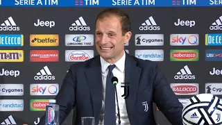 CONFERENZA ALLEGRI RACCONTA L’ADDIO E I 5 ANNI ALLA JUVENTUS POST JUVE ATALANTA 1-1