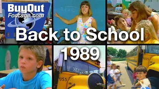 Back to School 1980s – 1990s Classroom Stock Video Footage