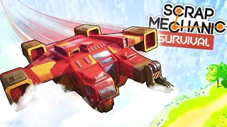 НА КОСМИЧЕСКОМ КОРАБЛЕ МОЖНО ЛЕТАТЬ! ЛУЧШИЕ ПОСТРОЙКИ ДЛЯ ВЫЖИВАНИЯ В SCRAP MECHANIC SURVIVAL