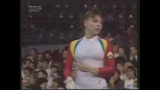 Daniela Silivas (ROM) - Worlds 1989 - Team Competition - Uneven Bars