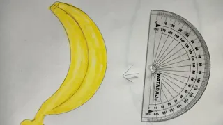 banana drawing (easy step by step) banana painting/