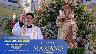 Segunda-feira: Mistérios Gozosos | Terço Mariano com @PadreManzottiOficial | 03/07/23