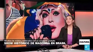 Madonna en Copacabana: la fiesta final de su 'Celebration Tour' • FRANCE 24 Español