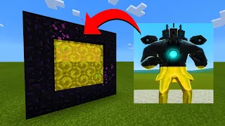 How To Make A Portal To The Gold Cameraman Dimension in Minecraft!