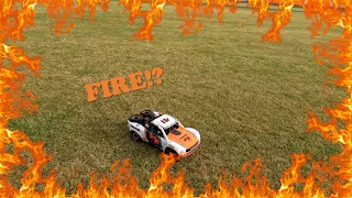 I GOT A TRAXXAS UDR AND ALMOST INSTANTLY BURNED IT DOWN!