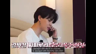 how adorable  jimin ordering his food 😭💜 #runbts151