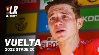 Remco Evenepoel Lost For Words | Vuelta a España Stage 20 2022 | Lanterne Rouge x Zwift