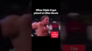 Funny Triple H Moment - Triple H got pissed at Lilian Garcia - WWE #shorts #wwe #viral