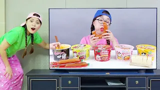 سجق المعكرونة الحارة موكبانج DONA Mukbang