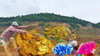 Fortunately, a gold nugget was found on the mountain