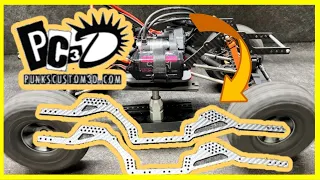 Punks Custom 3D Stage Dive Carbon Crawler Chassis build for the Capra