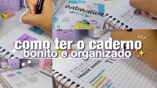 COMO TER O CADERNO BONITO E ORGANIZADO EM  2022 | dicas perfeitas. 📚