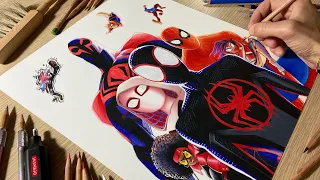 Drawing Spider-Man Across The Spider-Verse • Time Lapse