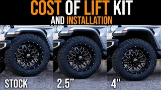 Lift Kit Installation Cost for Both JL and JK Wranglers