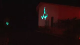 14 projectors using AtmosFEARfx files (clip 4) - Halloween 2017