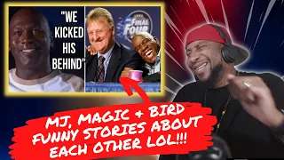 Michael Jordan, Larry Bird, And Magic Johnson Sharing Funny Stories About Each Other