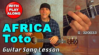 Learn Africa by Toto Acoustic Guitar song lesson with strum patterns