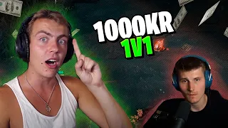 SPILLER 1V1 OM 1000KR!