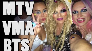 2015 VMA MTV BTS with Miley Cyrus
