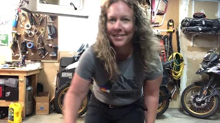 Short Girl Problems - Episode 1: How to Move Your Large Adventure Bike