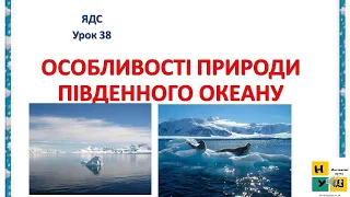 Урок 38. ОСОБЛИВОСТІ ПРИРОДИ ПІВДЕННОГО ОКЕАНУ 4 клас Жаркова