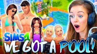 👙WE FINALLY GOT A POOL!🏊 (The Sims 4 #26! 🏡)