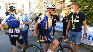 Dog in Tour de France peloton causes Yves Lampaert's stage 12 crash