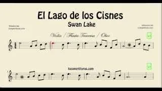 Swan Lake Sheet Music for Flute Violin and Oboe El Lago de los Cisnes