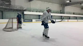 Canucks Shoot-out Drill, JT Miller starts and finishes