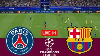 [LIVE] PSG vs Barcelona. UEFA Champions League 23/24 Full Match - VideoGame Simulation