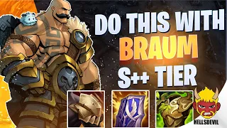 WILD RIFT | Braum Is S++ TIER If You Do THIS! | Challenger Braum Gameplay | Guide & Build