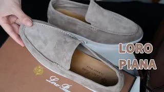 LORO PIANA Summer Walk Loafers Suede Unboxing