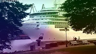 В Вентспилс приехали туристы, большой пором.⛵⚓🚤🛶🛳️