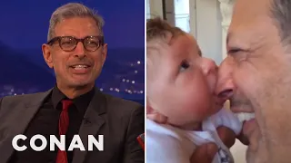 Jeff Goldblum’s Baby Bonding Time | CONAN on TBS