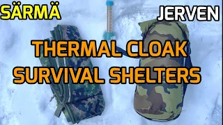 Testing Thermal Cloak Survival Shelters Jerven Fjelduken vs Särmä TST