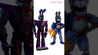 Glamrock Bonnie + Rockstar Bonnie = ??? Fnaf Animatronics...         #fnafanimatronics#fnaf #bonnie