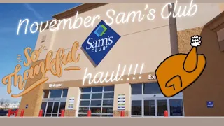 Sam's club haul| November 2021| Shop with me!!!