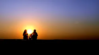 Закат,влюбленная пара🌹🌹🌹.Sunset, couple in love