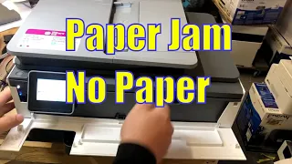 Paper Jam & No Paper!!!  - HP OfficeJet Pro 8022 Mystery Solved.