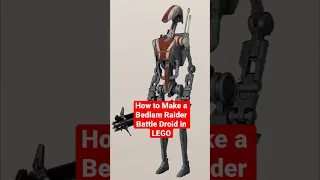 How to make a Bedlam Raider Battle Droid from Jedi Survivor in LEGO! #legostarwars