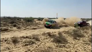 Toyota Tacoma chasing Suzuki Jimny At Cholistan Desert Rally 2020 || Pakistan Offroad Rallies