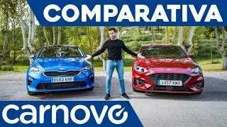 Ford Focus vs Kia Ceed - Compacto / Comparativa / Review / Prueba / Test en español | Carnovo