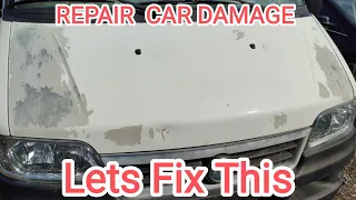 How to: Fix/Repair faded flaking damaged clear coat paint